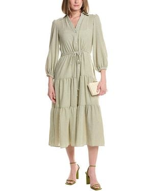 Julia Jordan Stripe Maxi Shirtdress - Natural
