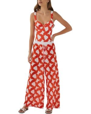 Hutch Riviera Coverup Pant - Red