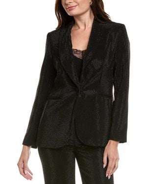 Tahari The Briella Rhinestone Blazer - Black