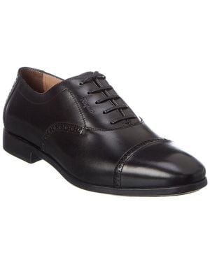 Ferragamo Riley Leather Oxford - Black
