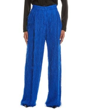 Oscar de la Renta Fringe Pant - Blue