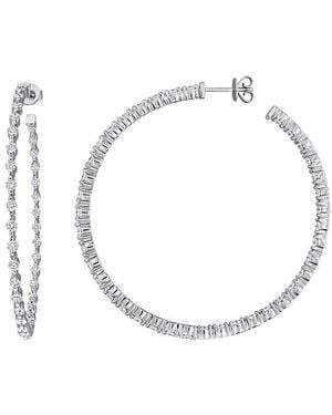 Created Forever 14K 2.73 Ct. Tw. Lab-Grown Diamond Hoop Earrings - White