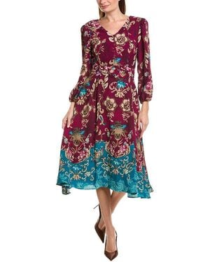 Tahari Midi Dress - Red