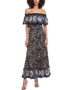 Etro Printed Maxi Dress - Black