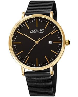 August Steiner Stainless Steel Watch - Black