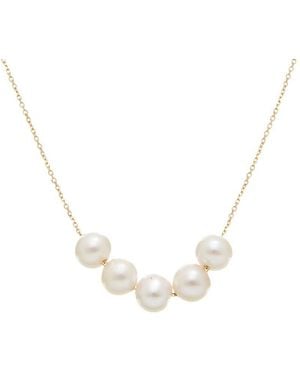 Maitre De Diamant 18K 7-8Mm Pearl Necklace - Metallic