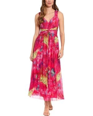 London Times Maxi Dress - Pink