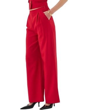 Extro & Vert Wide Leg Co-Ord Trouser - Red