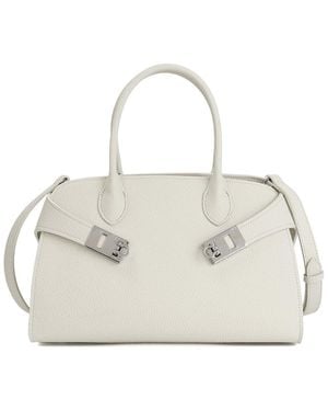 Tiffany & Fred Paris Smooth Leather Satchel - White