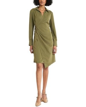 Luxely Mini Shirt Dress - Green