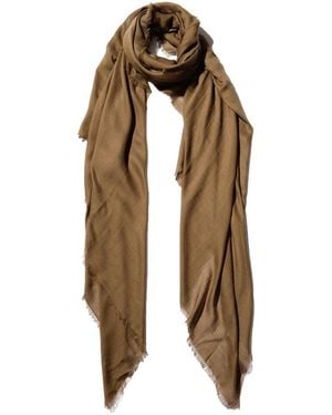 Blue Pacific Vintage Cashmere-Blend Scarf - Metallic