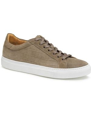 Johnston & Murphy Jake Lace-To-Toe Suede Sneaker - Brown