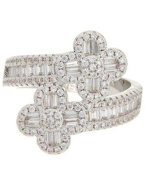 Juvell 18K Plated Cz Ring - White