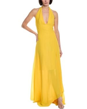 Akris Silk Maxi Dress - Yellow