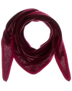 Forte Cashmere Triangle Cashmere Scarf - Purple