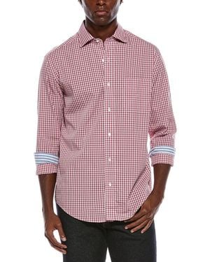 J.McLaughlin Club Woven Shirt - Pink