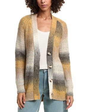 FOR THE REPUBLIC Marled Button Cardigan - Metallic