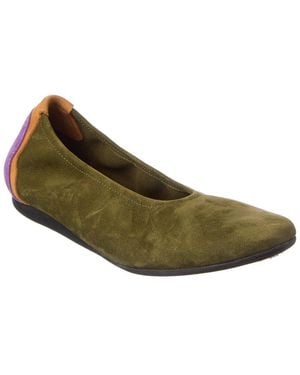 Arche Lambaa Suede Flat - Green