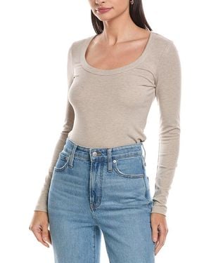 Z Supply Second Skin Scoop Neck Top - Blue