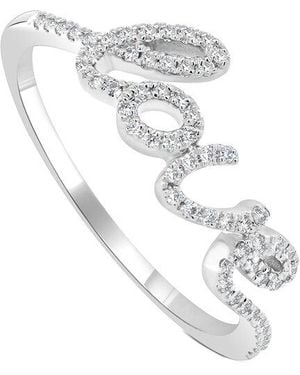 Sabrina Designs 14k 0.15 Ct. Tw. Diamond Love Ring - White