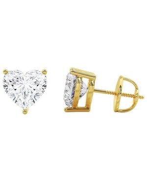 Lab Grown Diamonds 14K 8.00 Ct. Tw. Lab-Grown Diamond Earrings - Metallic