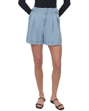 DKNY Pleated Tencel Short - Blue