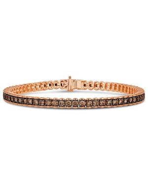 Le Vian 14K Rose 3.65 Ct. Tw. Diamond & Tennis Bracelet - White