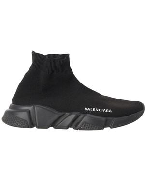 Balenciaga Polyester Speed Sneaker (Authentic Pre-Loved) - Black