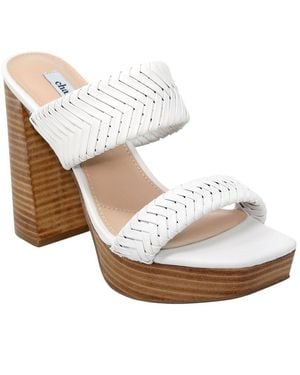 Charles David Intro Leather Sandal - White