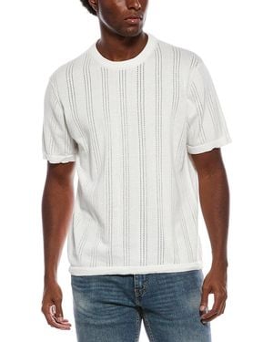 Slate & Stone Crewneck Patterned Jumper - White