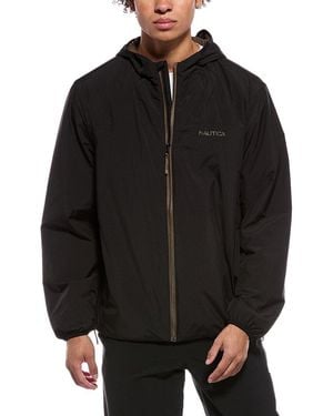 Nautica Hooded Transitional Jacket - Black