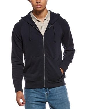 Vince French Terry Full Zip Jacket - Blue
