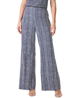 NIC+ZOE Spring Rain Wide Leg Pant - Blue