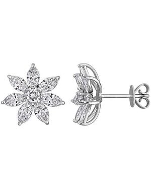 Created Forever 14K 1.96 Ct. Tw. Lab-Grown Diamond Stud Earrings - Metallic