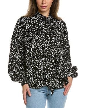 Ted Baker Bow Neck Blouse - Black