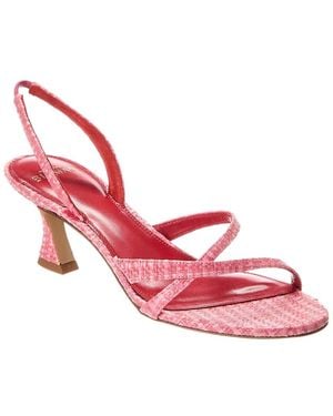Alexandre Birman Tita Bell 60 Tweed Slingback Sandal - Pink