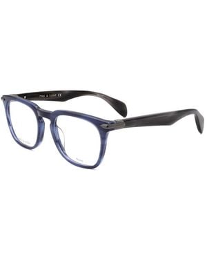 Rag & Bone 49Mm Optical Frames - Blue
