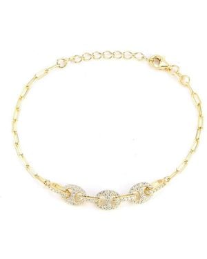 Glaze Jewelry 14k Over Silver Cz Bracelet - White