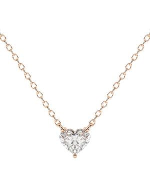 Lab Grown Diamonds 14K 0.75 Ct. Tw. Lab-Grown Diamond Necklace - Metallic