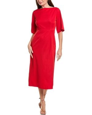 IPPONELLI Solid Midi Dress - Red