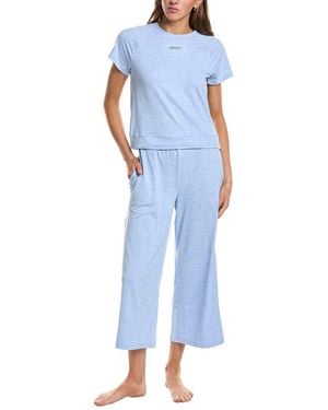 DKNY 2Pc Pyjama Jogger & Shirt Set - Blue