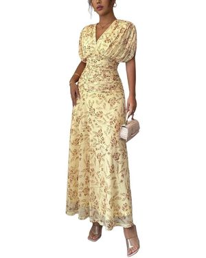 XIRELLI Print Maxi Dress - Metallic