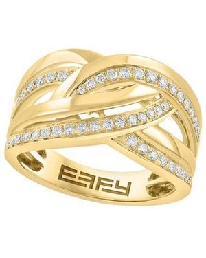 Effy Fine Jewelry 14K 0.34 Ct. Tw. Diamond Ring - Metallic