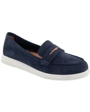 Gentle Souls Baileey Suede Flat - Blue