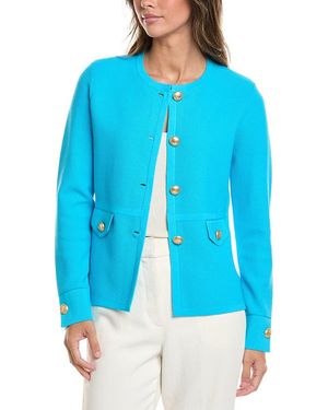 St. John Pique Day Jacket - Blue
