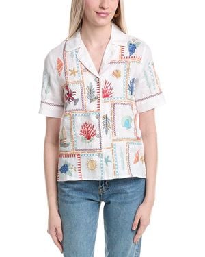 Johnny Was Linen Shirt - White