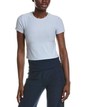 Beyond Yoga Featherweight Cropped T-Shirt - Blue