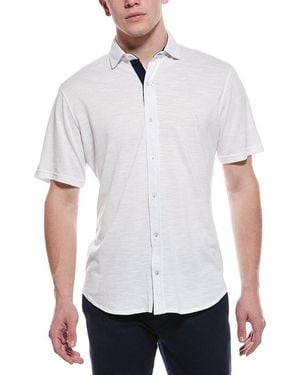 Tailorbyrd Slub Pique Shirt - White