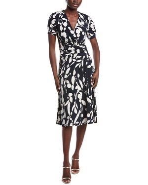 Joseph Ribkoff Short Sleeve Midi Dress - Black