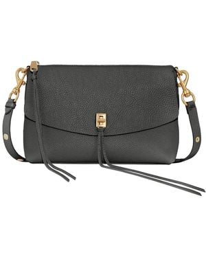 Rebecca Minkoff Darren Leather Shoulder Bag - Black